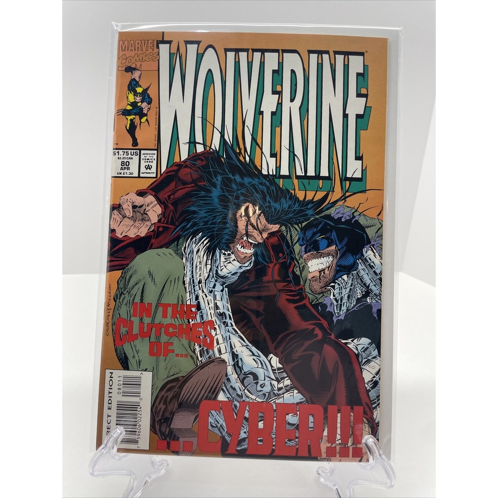 Comic Book Marvel Wolverine In the Clutches Of Cyber April #80
